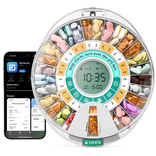 Automatic compartment pill - automatic, 28-compartment